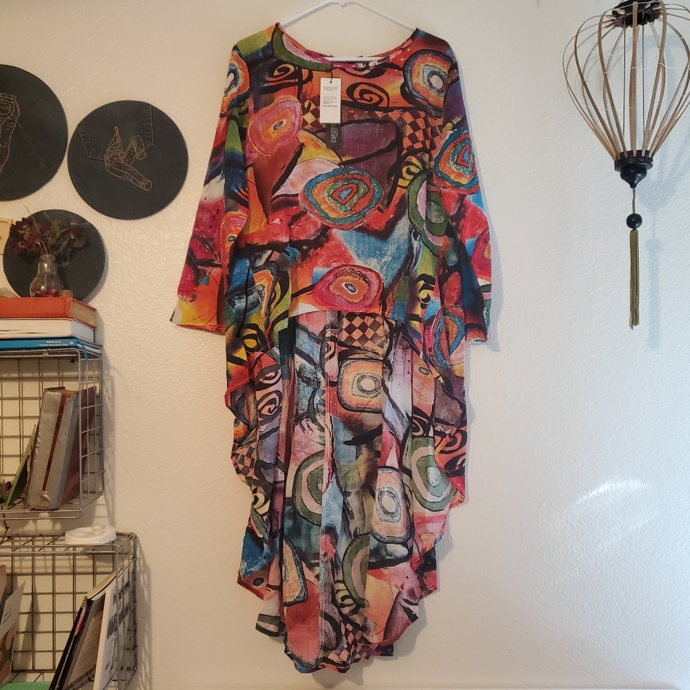 NWT ZANZEA XL High-Low Asymmetrical Dress